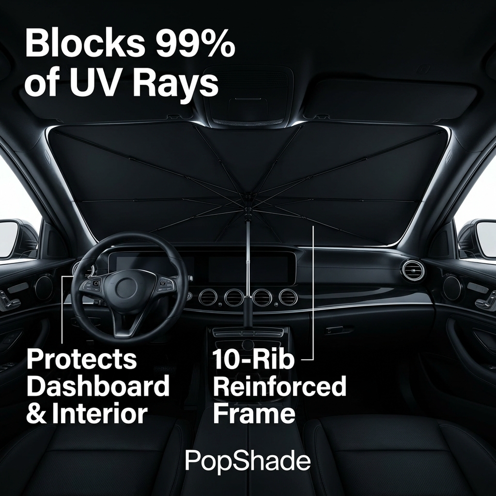 PopShade™ Umbrella Car Shade