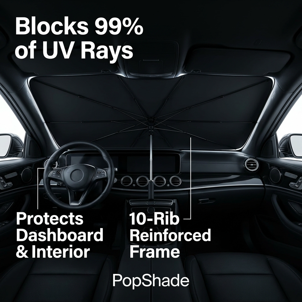 PopShade™ Umbrella Car Shade