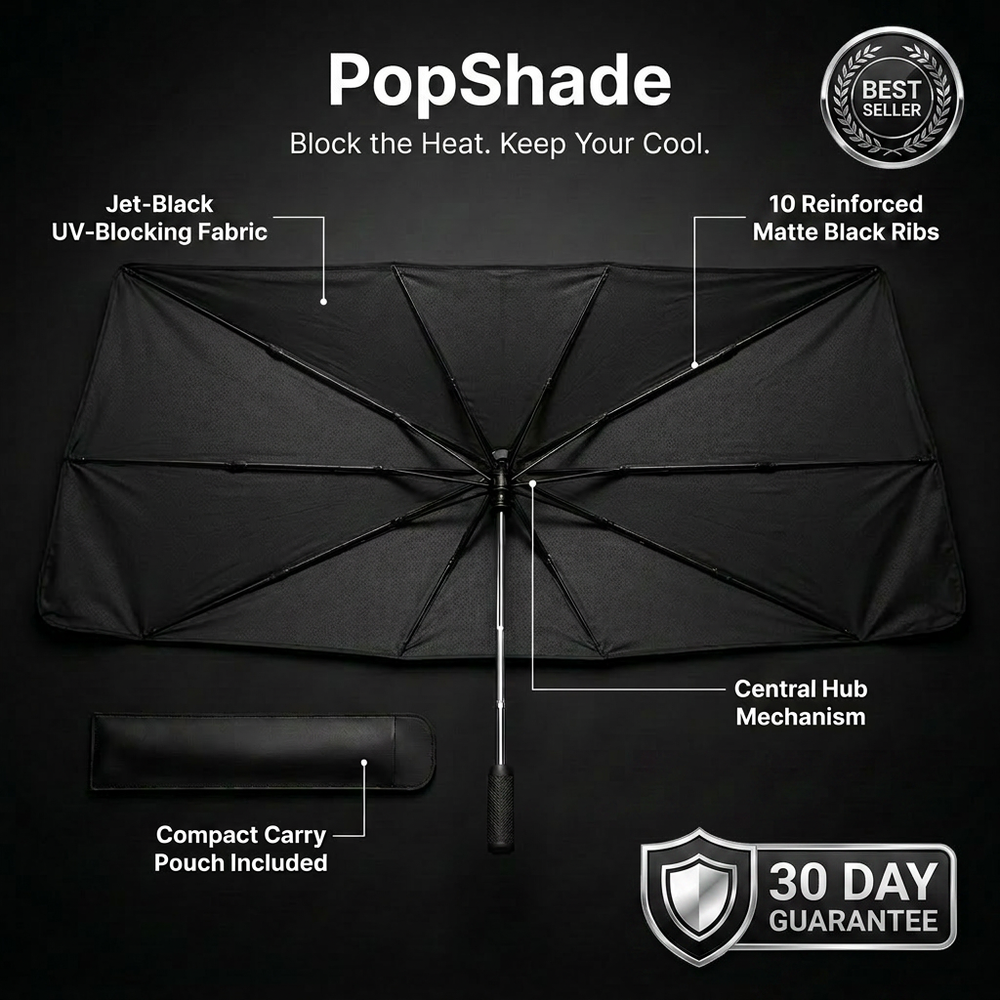 PopShade™ Umbrella Car Shade